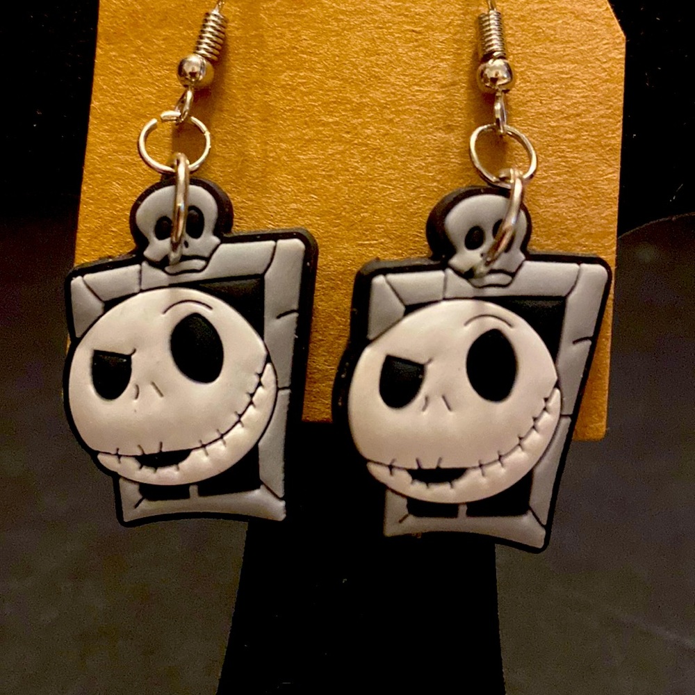 Disney nightmare before Christmas Jack earrings.